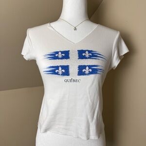 💙 Cityscape Québec‎ Graphic Baby Tee – Size S